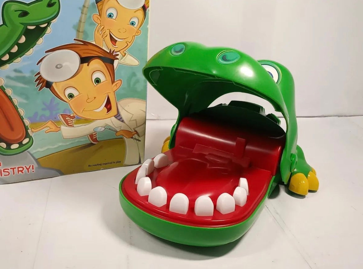 Hoax Crocodile Dentist Biting Finger Game Funny Tricky Toy Bar Party Family Tease Gift Kids 1 To 4 Players Practical Joke