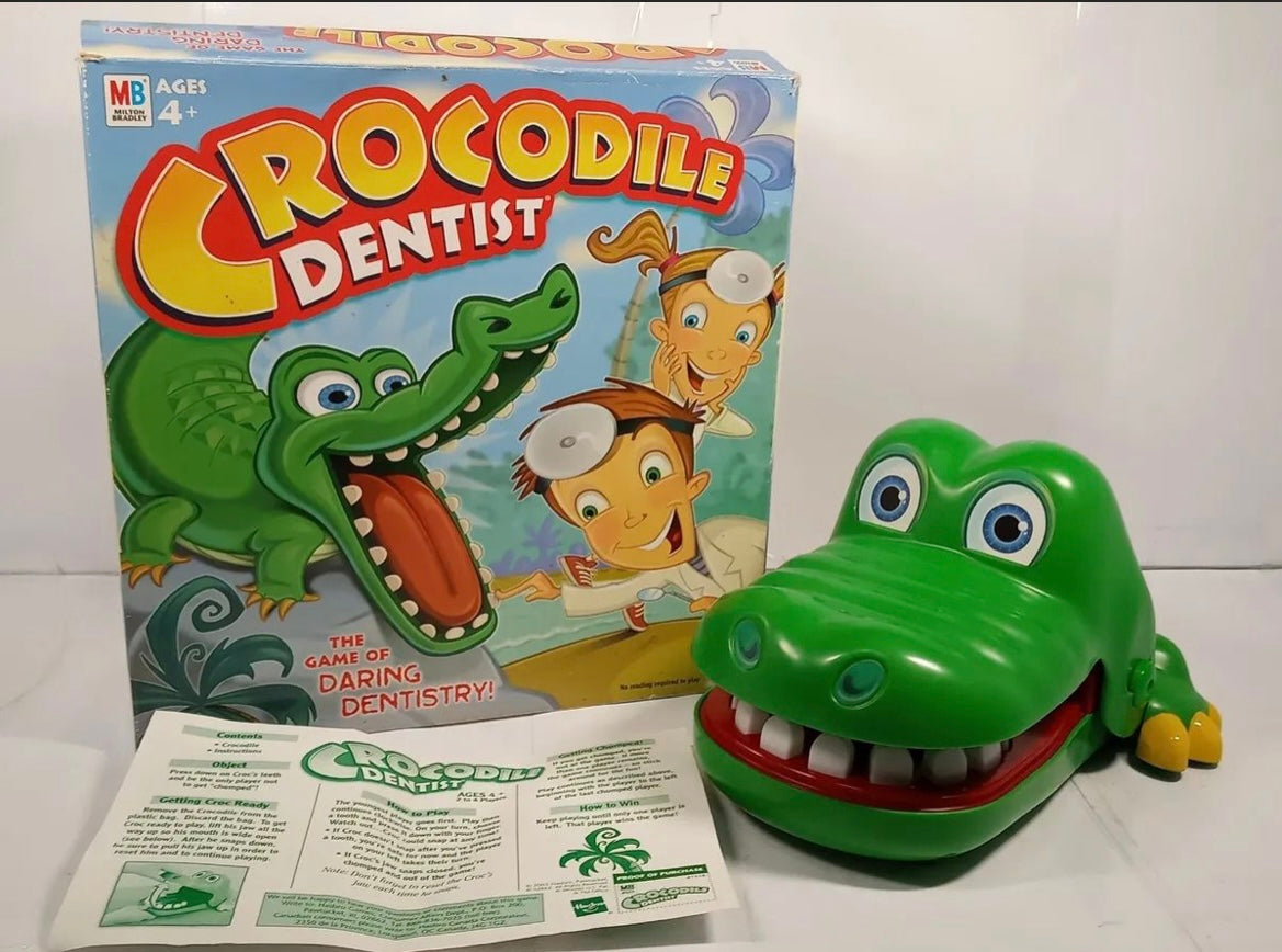 Hoax Crocodile Dentist Biting Finger Game Funny Tricky Toy Bar Party Family Tease Gift Kids 1 To 4 Players Practical Joke